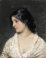 Eugene de Blaas  - paintings - The Pearl Necklace
