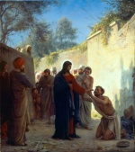 Carl Heinrich Bloch - Peintures - Le Christ guérissant les malades