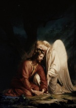Carl Heinrich Bloch - paintings - Christ in Genthsemane