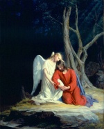 Carl Heinrich Bloch - Peintures - Le Christ à Gethsemane