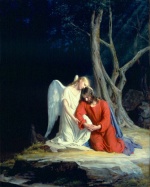 Carl Heinrich Bloch - paintings - Christ in Genthsemane