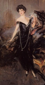 Giovanni Boldini - Peintures - Portrait de Donna Franca Florio