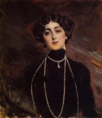 Giovanni Boldini - Peintures - Portrait de Lina Cavalieri