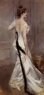 Giovanni Boldini  - Bilder Gemälde - The Black Sash