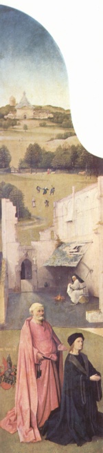 Hieronymus Bosch - Bilder Gemälde - Heiliger Petrus und Stifter