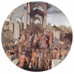 Sandro Botticelli - Bilder Gemälde - Anbetung der Heiligen Drei Könige