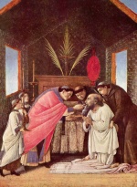 Sandro Botticelli - Bilder Gemälde - Die letzte Kommunion des Heiligen Hieronymus
