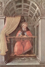 Sandro Botticelli - Bilder Gemälde - Heiliger Augustinius in Klausur