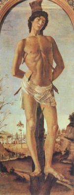 Sandro Botticelli - Bilder Gemälde - Heiliger Sebastian