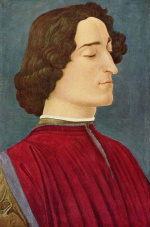 Sandro Botticelli - Bilder Gemälde - Portrait des Guiliano de Medici