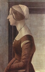 Sandro Botticelli - Peintures - Portrait d'une jeune femme