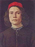 Sandro Botticelli - Bilder Gemälde - Portrait eines jungen Mannes
