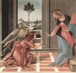 Sandro Botticelli  - Bilder Gemälde - Verkündigung
