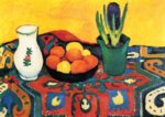 August Macke - Bilder Gemälde - Stillleben Hyazinthenteppich