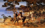 Frederick Arthur Bridgman - Peintures - Un sentier côtier