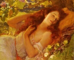 Frederick Arthur Bridgman - Peintures - Dolce Far Niente