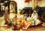 Frederick Arthur Bridgman - Peintures - Dans un village, région de El Biar, Algérie