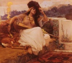 Frederick Arthur Bridgman - paintings - Indolence