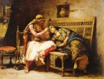 Frederick Arthur Bridgman - Peintures - Reine des brigands