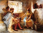 Frédéric Arthur Bridgman - Peintures - Le jeu de hasard