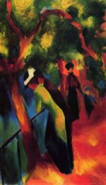 August Macke - Bilder Gemälde - Sonniger Weg