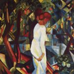 August Macke - paintings - Paar im Walde