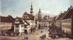 Bernardo Bellotto - Bilder Gemälde - Der Marktplatz von Pirna