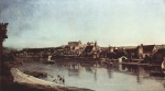 Bernardo Bellotto - Bilder Gemälde - Pirna mit Festung Sonnenstein
