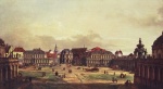 Bernardo Bellotto - Bilder Gemälde - Zwingerhof in Dresden
