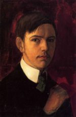 August Macke  - Bilder Gemälde - Selbstportrait