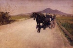 Gustave Caillebotte - Bilder Gemälde - A Road Near Naples