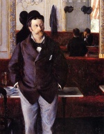 Gustave Caillebotte - Bilder Gemälde - In a Cafe