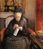 Gustave Caillebotte - paintings - Portrait of Madame Martial Caillebote