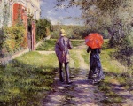 Gustave Caillebotte - Bilder Gemälde - Rising Road