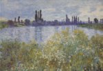 Claude Monet - Bilder Gemälde - Am Seineufer bei Vetheuil