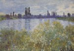 Claude Monet - paintings - Bank of the Seine. Vetheuil