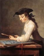 Jean Simeon Chardin - Bilder Gemälde - Draughtsman