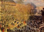 Claude Monet - Bilder Gemälde - Boulevard des Capucines in Paris