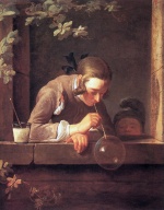 Jean Simeon Chardin - Peintures - Bulles de savon