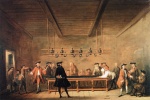 Jean Simeon Chardin  - Bilder Gemälde - The Game of Billiards