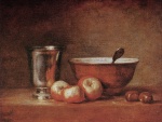 Jean Simeon Chardin  - Peintures - La coupe d´argent 