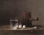 Jean Baptiste Siméon Chardin  - Peintures - Verre d'eau et cruche