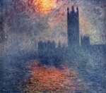 Claude Monet - Bilder Gemälde - Das Parlament in London