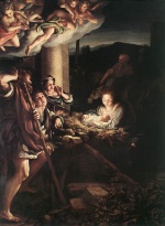 Correggio - Bilder Gemälde - Nativity (Holy Night)