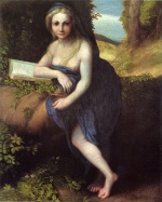 Correggio - Bilder Gemälde - The Magdalene