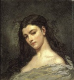 Thomas Couture - Peintures - Tête de femme