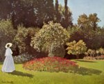 Claude Monet - Bilder Gemälde - Frau im Garten