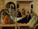 Duccio di Buoninsegna - Bilder Gemälde - Abschied Marias von den Aposteln