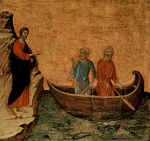 Duccio di Buoninsegna - Bilder Gemälde - Die Berufung der Apostel Petrus und Andreas