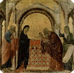 Duccio di Buoninsegna - Bilder Gemälde - Präsentation Christi im Tempel